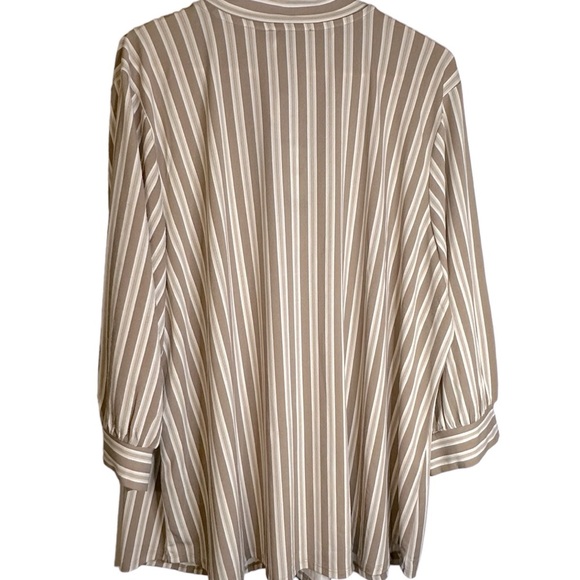 Adrianna Papell Women's Tie Neck 3/4 Sleeve Knit Top‎ 3X NWT AD1S301432W - Picture 5 of 12